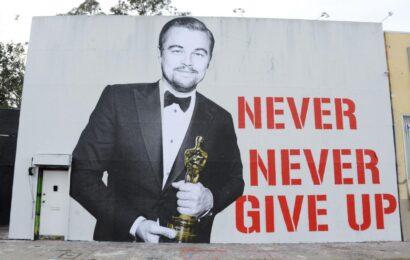 Someone Immortalized Leonardo DiCaprio’s Oscar Win With a Giant Mural